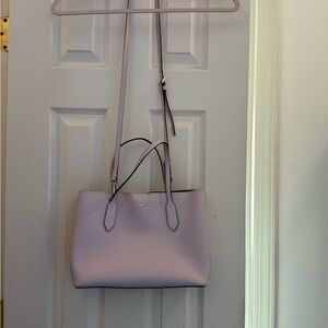 Kate Spade Purple Structured Tote with Adjustable Strap